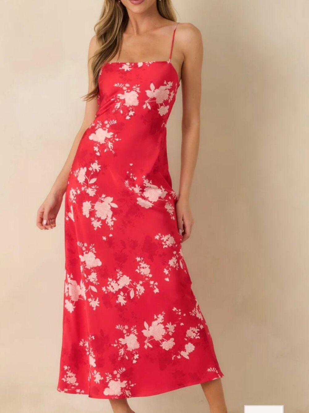 Z Supply Alyse Darya Floral Maxi Dress in Kiss Me Red